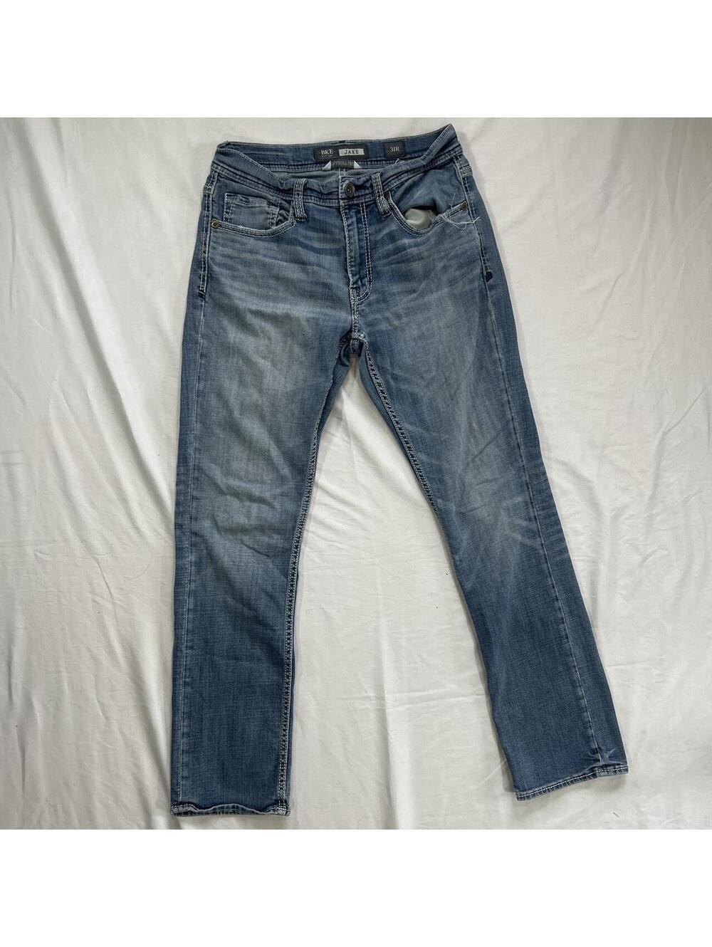 BKE Men's Blue and Navy Jeans